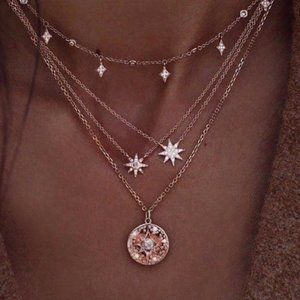 Boho Chic Stars Multilayer Necklace